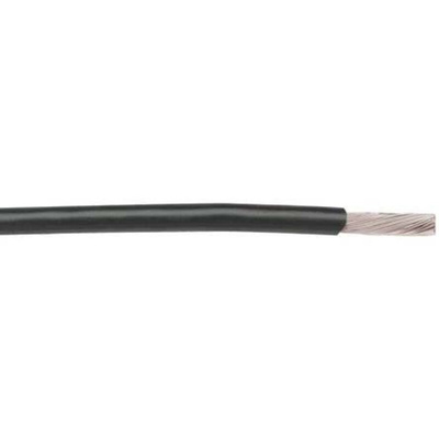 Alpha Wire 2840 Series Black 0.03 mm² Hook Up Wire, 32 AWG, 7/0.008 mm, 30m, PTFE Insulation