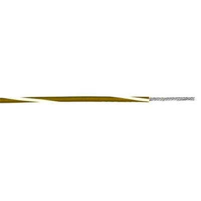 Alpha Wire Brown/White 0.52 mm² Hook Up Wire, 20 AWG, 10/0.25 mm, 305m, PVC Insulation