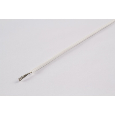 AXINDUS KY30 Series White 0.12 mm² Hook Up Wire, 26 AWG, 7/0.15 mm, 200m, PVC Insulation