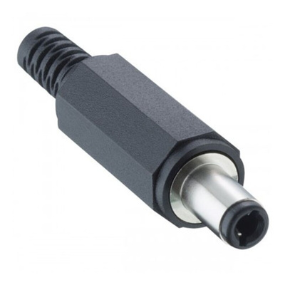 1633 04 | Lumberg, 1633 DC Plug Rated At 4.0A, 12.0 V, Cable Mount, length 46.5mm, Nickel