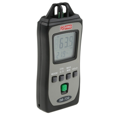 RS PRO Handheld Hygrometer, Max Temperature +50°C, Max Humidity 99%RH