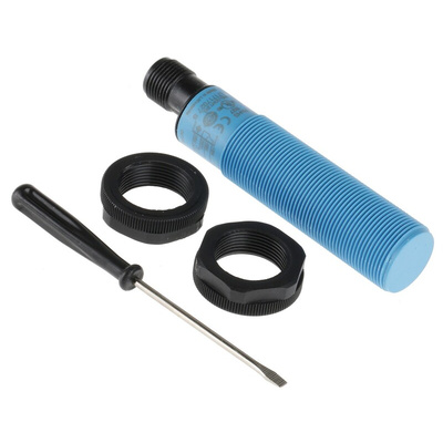 Sick Capacitive Barrel-Style Proximity Sensor, M18 x 1, 8 mm Detection, PNP Output, 10 → 36 V dc, IP68, IP69K