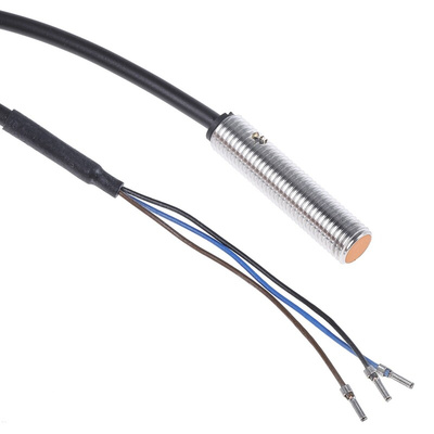 ifm electronic Inductive Barrel-Style Proximity Sensor, M8 x 1, 1 mm Detection, PNP Output, 10 → 36 V dc, IP67