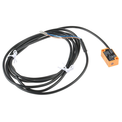 ifm electronic Inductive Block-Style Proximity Sensor, 2 mm Detection, PNP Output, 10 → 36 V dc, IP67