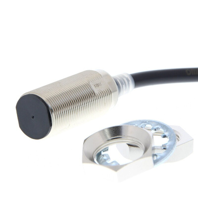 Omron E2E-NEXT Series Inductive Barrel-Style Proximity Sensor, M18 x 1, 11 mm Detection, 10 → 30 V dc, IP67