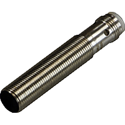 Pepperl + Fuchs Inductive Barrel-Style Proximity Sensor, M12 x 1, 8 mm Detection, PNP Output, 10 → 30 V dc, IP67
