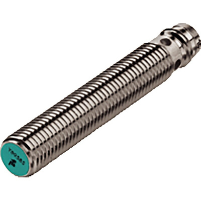 Pepperl + Fuchs Inductive Barrel-Style Proximity Sensor, M8 x 1, 3 mm Detection, PNP Output, 5 → 30 V dc, IP67