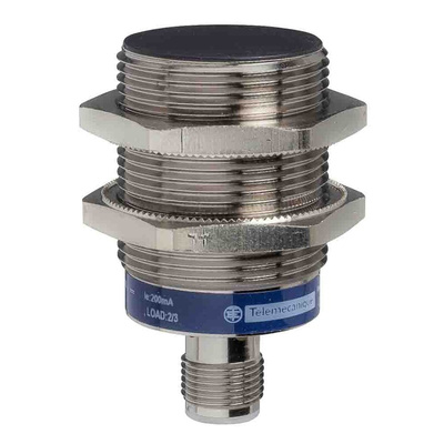 Telemecanique Sensors Inductive Barrel-Style Proximity Sensor, M30 x 1.5, 15 mm Detection, PNP Output, 10 → 36 V