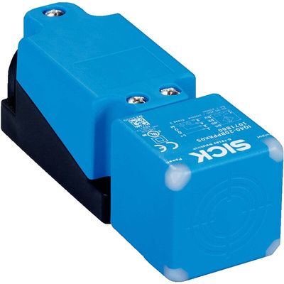 Sick Inductive Block-Style Proximity Sensor, 20 mm Detection, PNP Normally Open Output, 10 → 30 V, IP67, IP68,