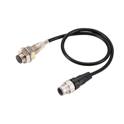 Omron Barrel-Style Inductive Proximity Sensor, M12 x 1, 9 mm Detection, PNP Output, 10 → 30 V dc, IP67