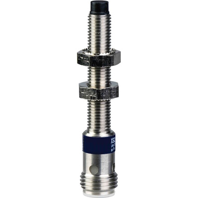 Telemecanique Sensors Inductive Barrel-Style Proximity Sensor, M8 x 1, 2.5 mm Detection, PNP Output, 36 V dc, IP67
