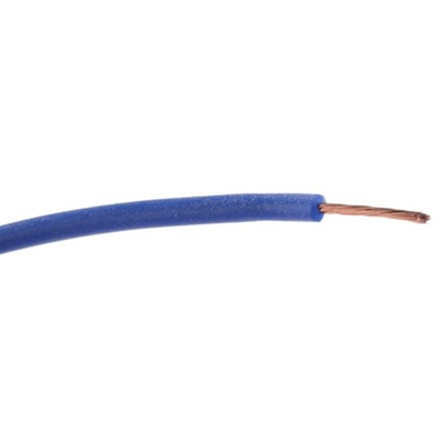 Hew Heinz Eilentropp Blue 0.26 mm² Hook Up Wire, 23 AWG, 130/0.05 mm, 20m, Silicone Insulation