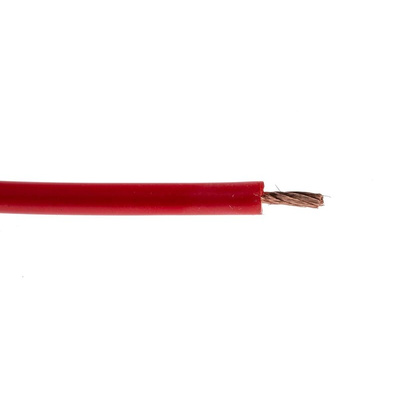 Hew Heinz Eilentropp SIFF Series Red 1.1 mm² Hook Up Wire, 17 AWG, 516/0.05 mm, 100m, Silicone Insulation