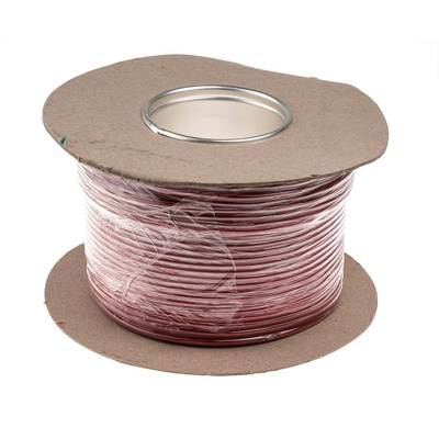 Hew Heinz Eilentropp SIFF Series Red 1.1 mm² Hook Up Wire, 17 AWG, 516/0.05 mm, 100m, Silicone Insulation