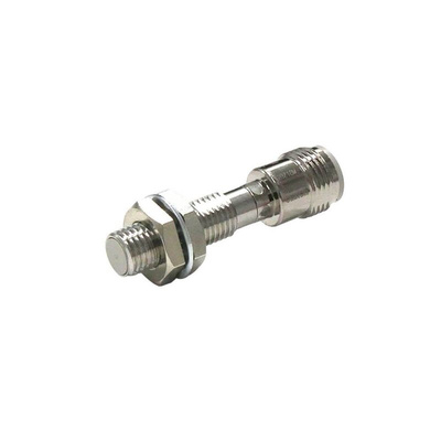 Omron Inductive Barrel-Style Inductive Proximity Sensor, M8 x 1, 2 mm Detection, PNP Output, IP67, IP69K