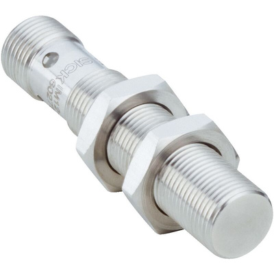 Sick IM12 Series Inductive Barrel-Style Inductive Proximity Sensor, M12 x 1, 4 mm Detection, PNP Output, 30 V dc, IP67