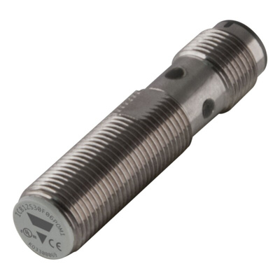 Carlo Gavazzi ICB12 Series Inductive Barrel-Style Inductive Proximity Sensor, M12 x 1, 6 mm Detection, PNP Output, 10