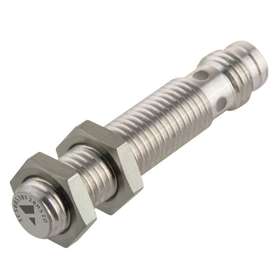 Carlo Gavazzi ICS08 Series Inductive Barrel-Style Inductive Proximity Sensor, M8 x 1, 1 mm Detection, PNP Output, 10