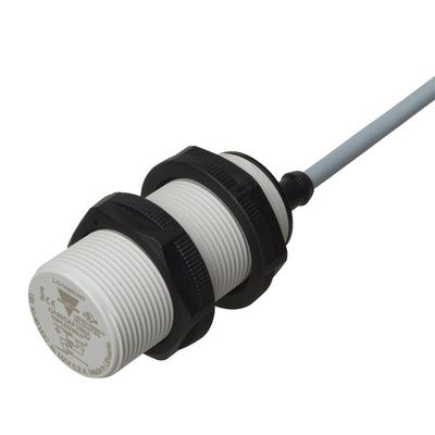 Carlo Gavazzi CA30CAF Series Capacitive Barrel-Style Proximity Sensor, M30 x 1.5, 16 mm Detection, PNP Output, 10