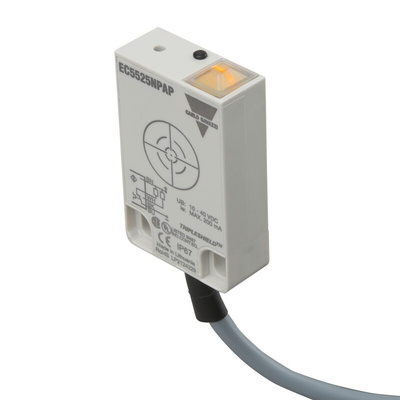 Carlo Gavazzi EC5525 Series Capacitive Block-Style Proximity Sensor, 25 mm Detection, PNP Output, 10 → 40 V dc,