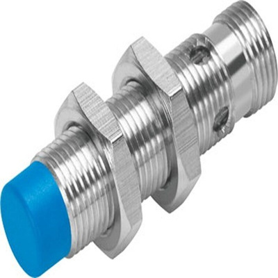 Festo SIEN Series Inductive Barrel-Style Proximity Sensor, M12 x 1, 4 mm Detection, PNP Output, 10 → 30 V dc,