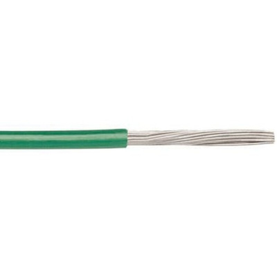 Alpha Wire EcoWire Series Green 3.3 mm² Hook Up Wire, 12 AWG, 65/0.25 mm, 30m, MPPE Insulation