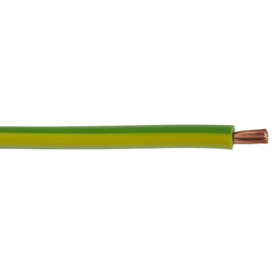 Lapp Green/Yellow 1.5 mm² Hook Up Wire, 15 AWG, 100m, PVC Insulation