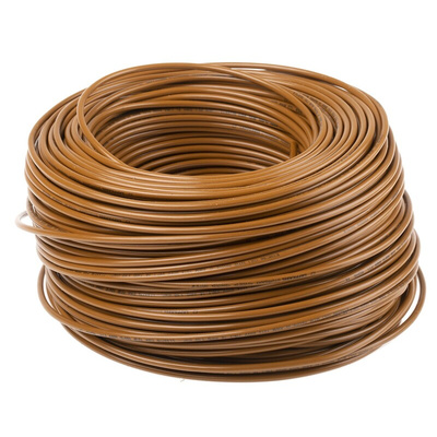 Lapp Brown 1.5 mm² Hook Up Wire, 15 AWG, 100m, PVC Insulation