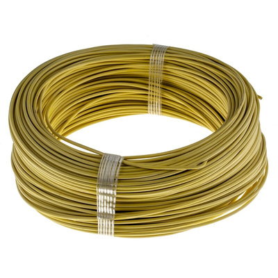 Lapp ÖLFLEX HEAT Series Yellow 1 mm² Hook Up Wire, 17 AWG, 19/0.25 mm, 100m, Silicone Insulation