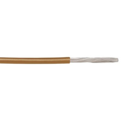 Alpha Wire EcoWire Series Brown 1.3 mm² Hook Up Wire, 16 AWG, 26/0.25 mm, 305m, MPPE Insulation