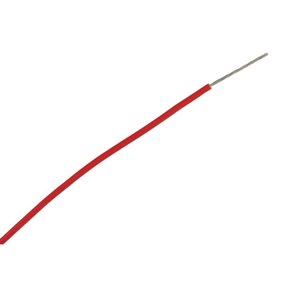 Alpha Wire 3053 Series Red 0.52 mm² Hook Up Wire, 20 AWG, 1/0.81 mm, 30m, PVC Insulation