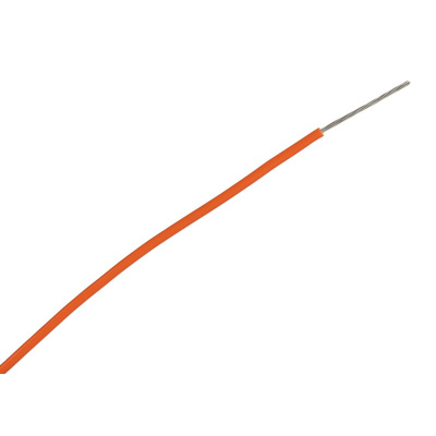 Alpha Wire 1551 Series Orange 0.33 mm² Hook Up Wire, 22 AWG, 7/0.25 mm, 30m, PVC Insulation