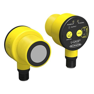 Banner T30UX Series Ultrasonic Barrel-Style Proximity Sensor, M30 x 1.5, 100 → 1000 mm Detection, Analogue