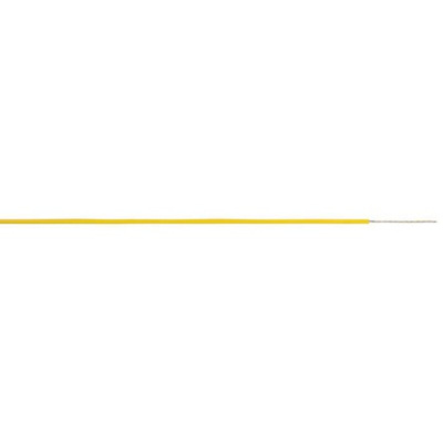 AXINDUS KZ Series Yellow 0.34 mm² Hook Up Wire, 22 AWG, 250m, PTFE Insulation