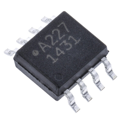 Broadcom, ACPL-227-500E DC Input Transistor Output Dual Optocoupler, Surface Mount, 8-Pin SOIC
