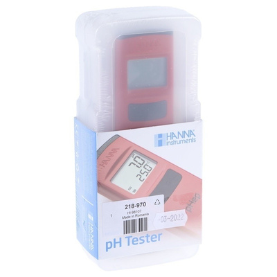 Hanna Instruments pH Meter, 0 → +14 pH HI-98107