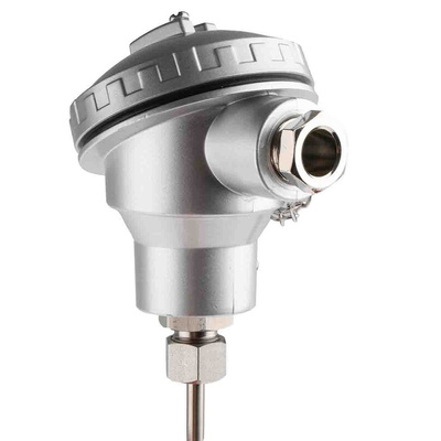 RS PRO PT100 RTD Sensor, 6mm Dia, 200mm Long, 4 Wire, Probe, Class B +450°C Max