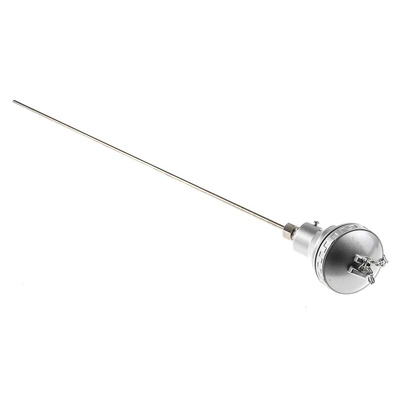 RS PRO PT100 RTD Sensor, 6mm Dia, 600mm Long, 4 Wire, Probe, Class B +450°C Max