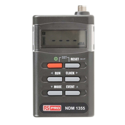 RS PRO NDM1355 Sound Level Meter 10kHz 70 → 140 dB(A) With RS Calibration