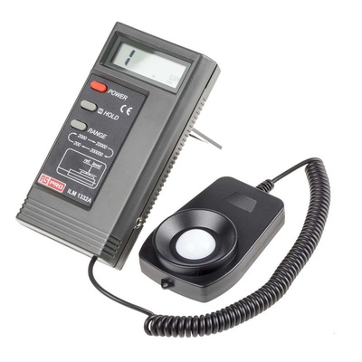 RS PRO ILM1332A Light Meter, 0.01lx to 200000lx, ±3 %, With RS Calibration