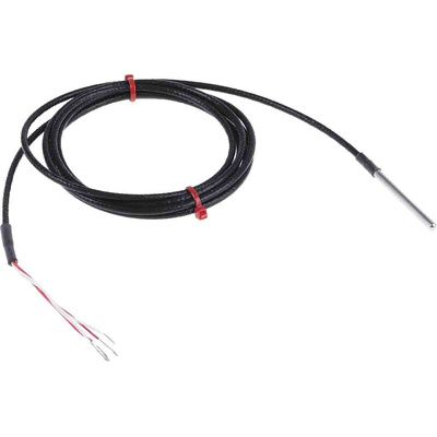 RS PRO PT100 RTD Sensor, 4mm Dia, 50mm Long, 4 Wire, Probe, Class B +250°C Max