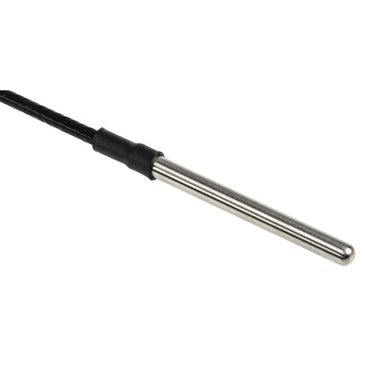 RS PRO PT100 RTD Sensor, 4.5mm Dia, 50mm Long, 4 Wire, Probe, Class B +250°C Max