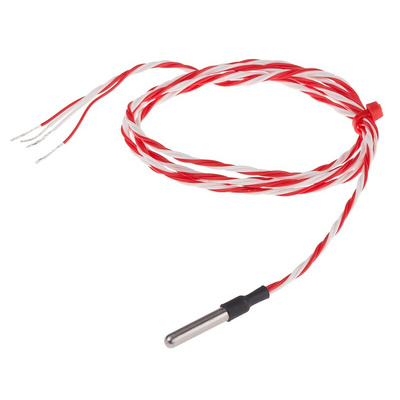 RS PRO PT100 RTD Sensor, 4mm Dia, 25mm Long, 4 Wire, Probe, Class B +200°C Max