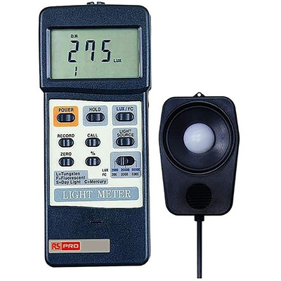 RS PRO Light Meter, With RS Calibration