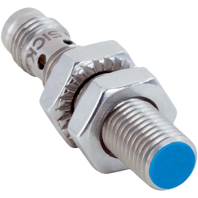 Sick Inductive Barrel-Style Proximity Sensor, M8 x 1, 2 mm Detection, PNP Normally Closed Output, 10 → 30 V,