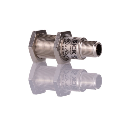 Sick UM18 Series Ultrasonic Barrel-Style Proximity Sensor, M18 x 1, 65 → 350 mm Detection, PNP & NPN Output, 10