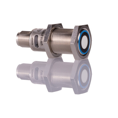 Sick UM18 Series Ultrasonic Barrel-Style Proximity Sensor, M18 x 1, 65 → 350 mm Detection, PNP & NPN Output, 10