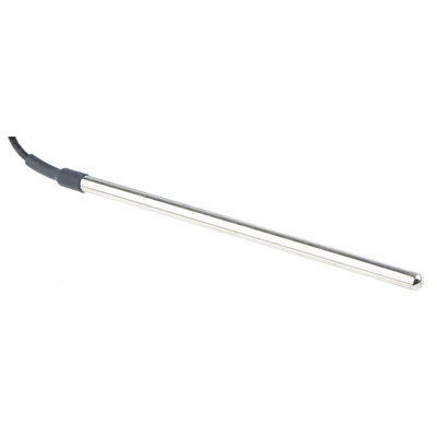 RS PRO PT100 RTD Sensor, 6mm Dia, 150mm Long, 4 Wire, Probe, Class B +250°C Max