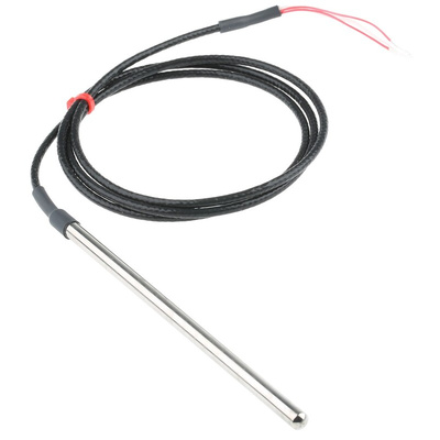 RS PRO PT100 RTD Sensor, 6mm Dia, 150mm Long, 4 Wire, Probe, Class B +250°C Max