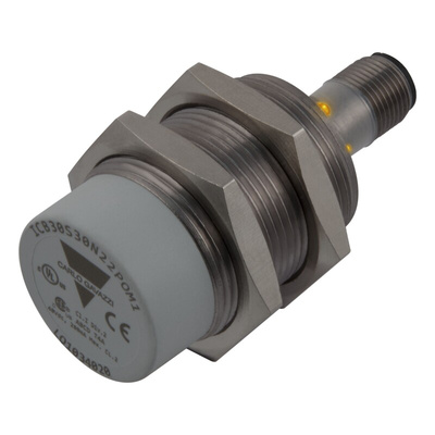 Carlo Gavazzi ICB30 Series Inductive Barrel-Style Inductive Proximity Sensor, M30 x 1.5, 15 mm Detection, PNP Output,